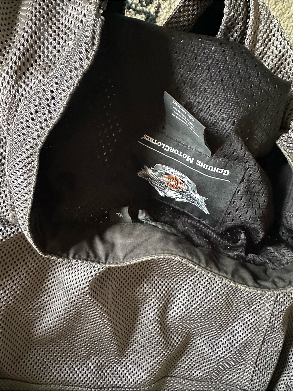 Harley-Davidson Gray Mesh Riding Jacket - Picture 7 of 7